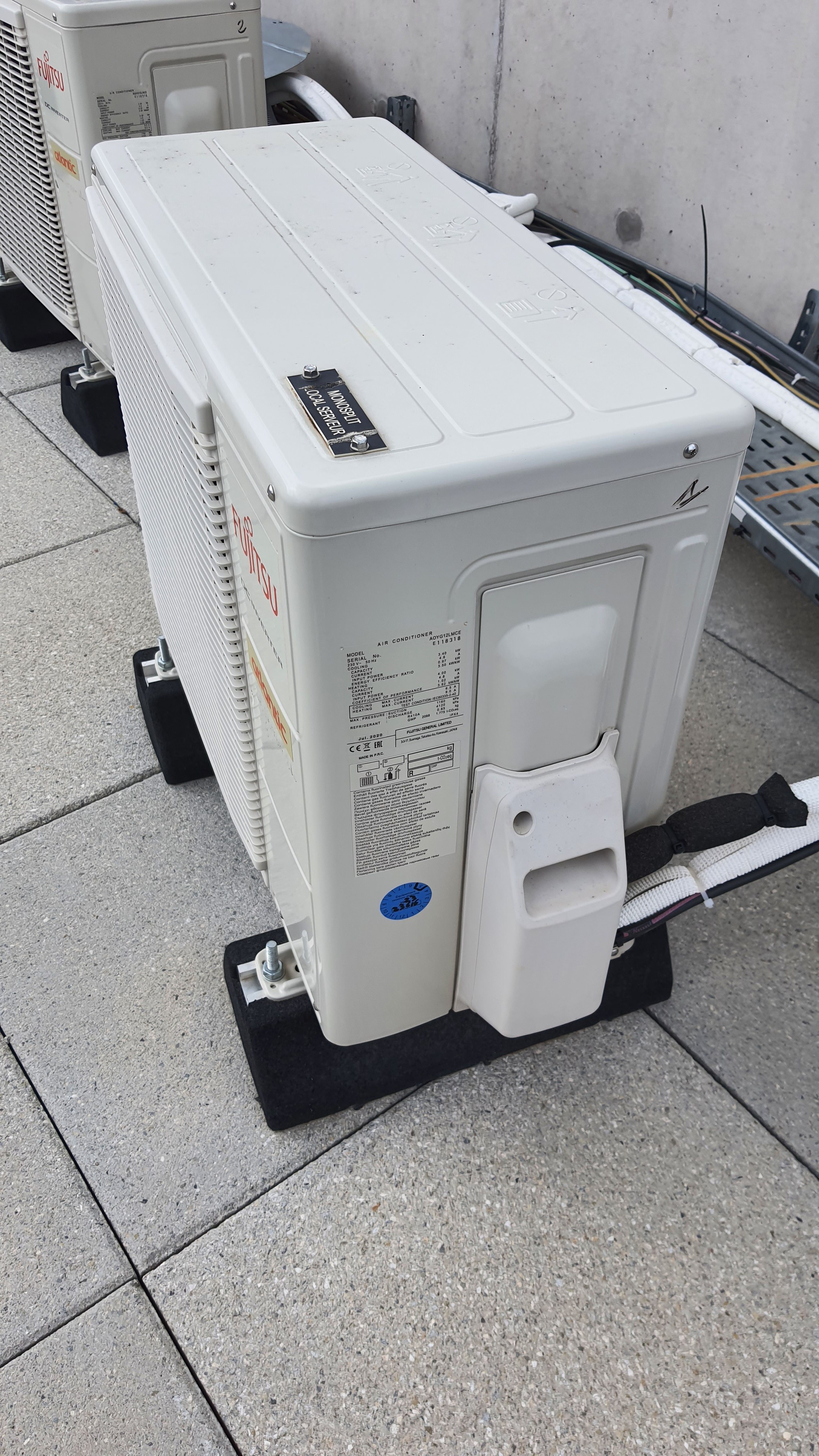 Climatisation réversible air/air — chantier ECEO 2023