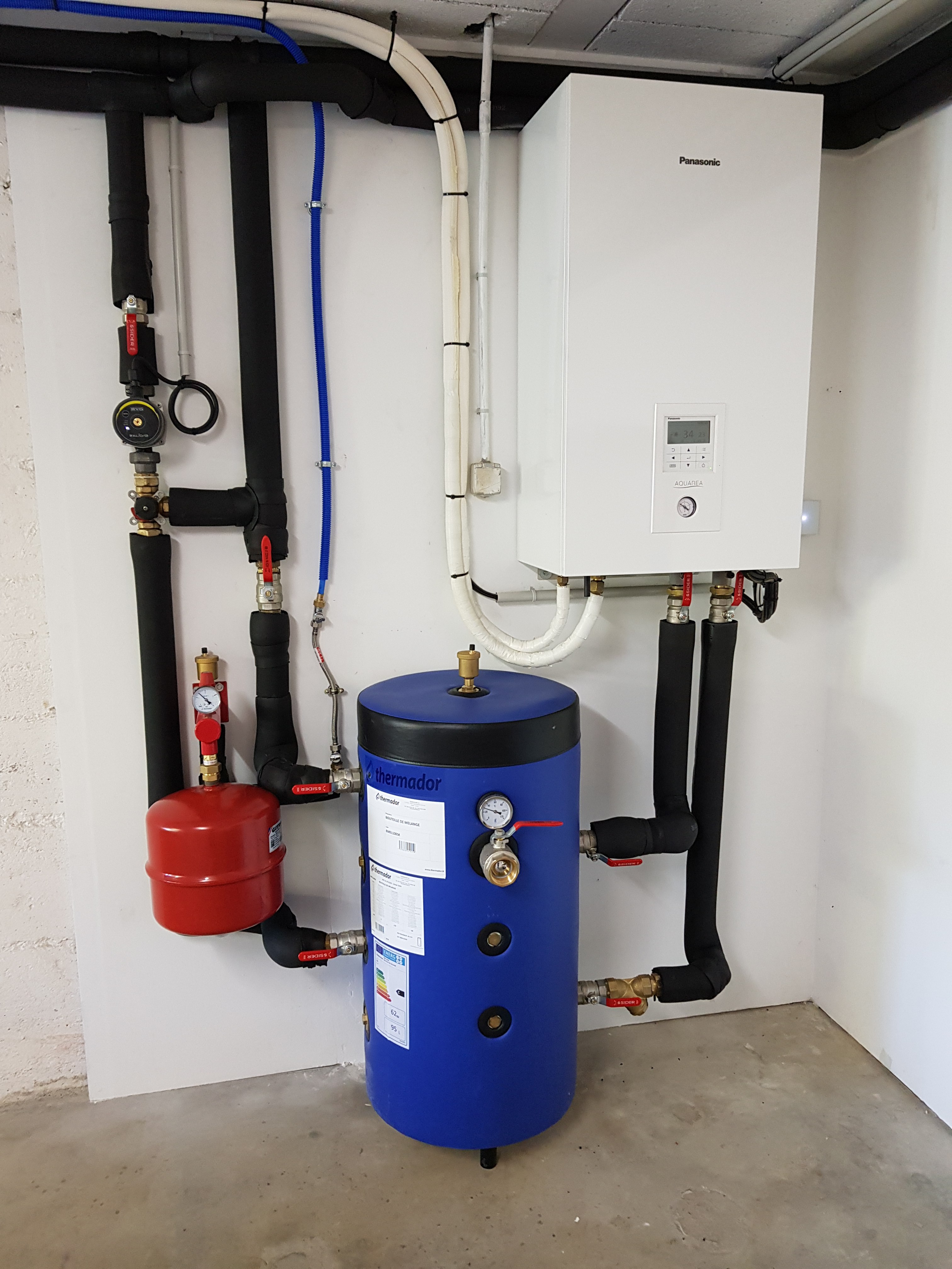 Pompe à chaleur air/eau — chantier ECEO 2019